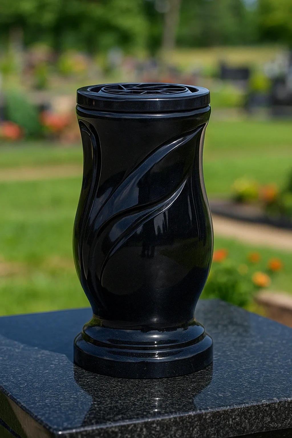 Juoda Kapų Vaza „Banga“ - Image 2